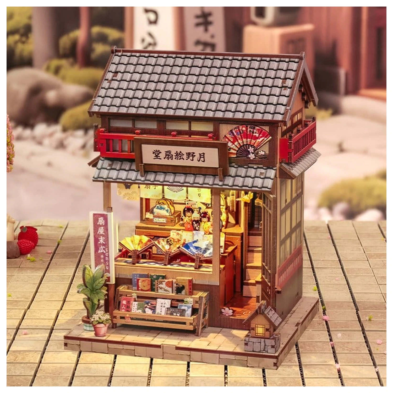 Set Model Casa Miniatura Tsukino Eogi-dou 19 x 14 cm poza produsului