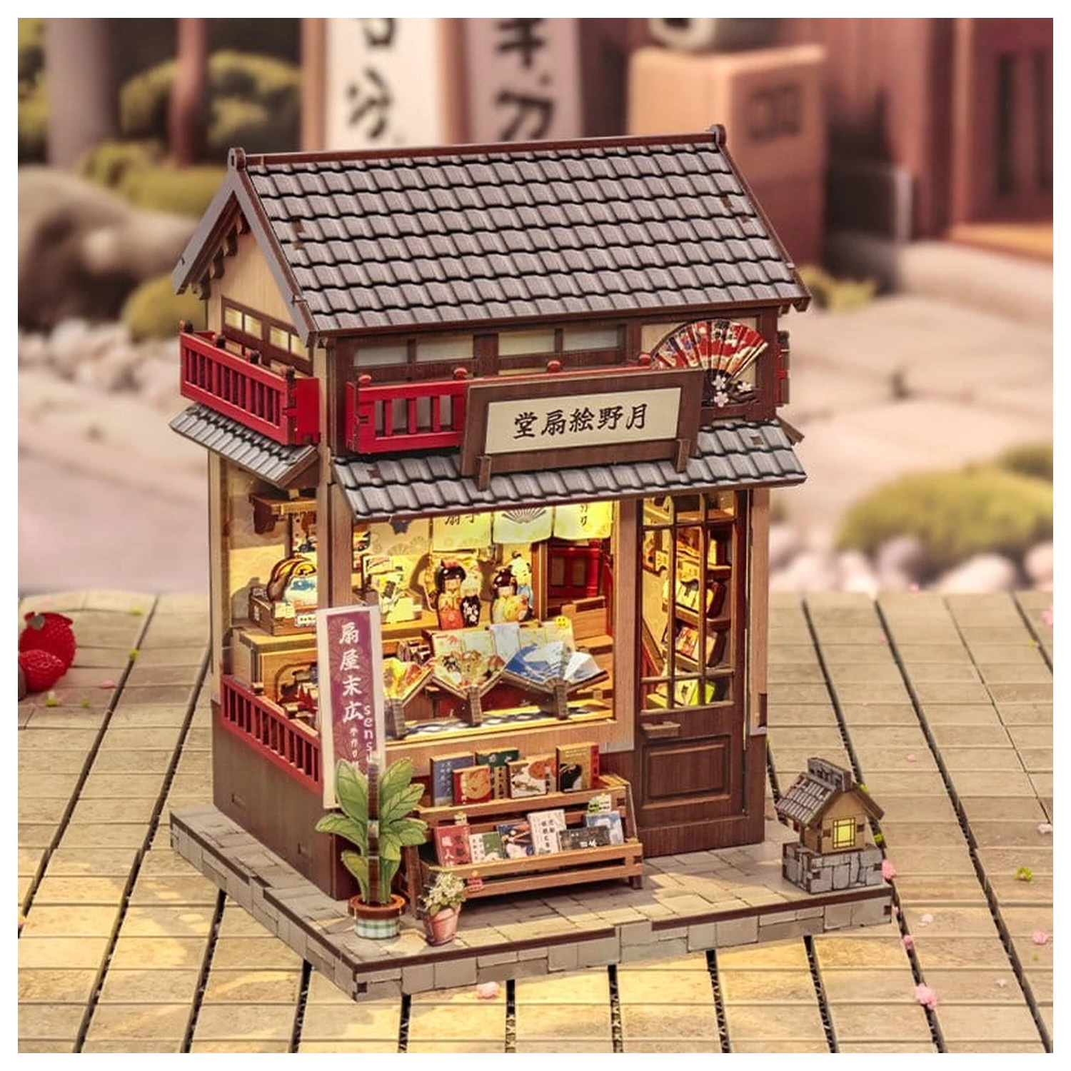 Set Model Casa Miniatura Tsukino Eogi-dou 19 x 14 cm poza produsului