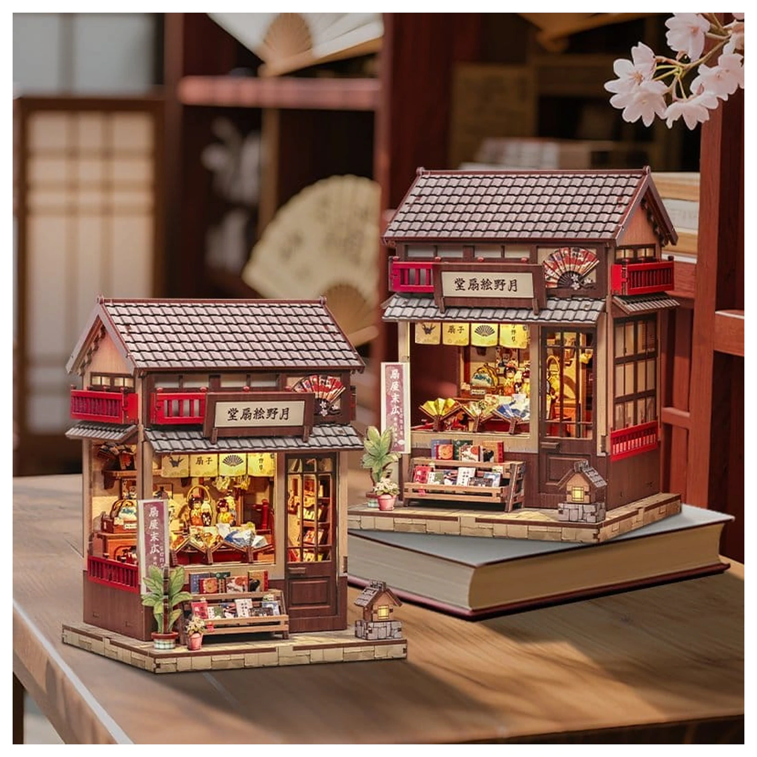 Set Model Casa Miniatura Tsukino Eogi-dou 19 x 14 cm poza produsului