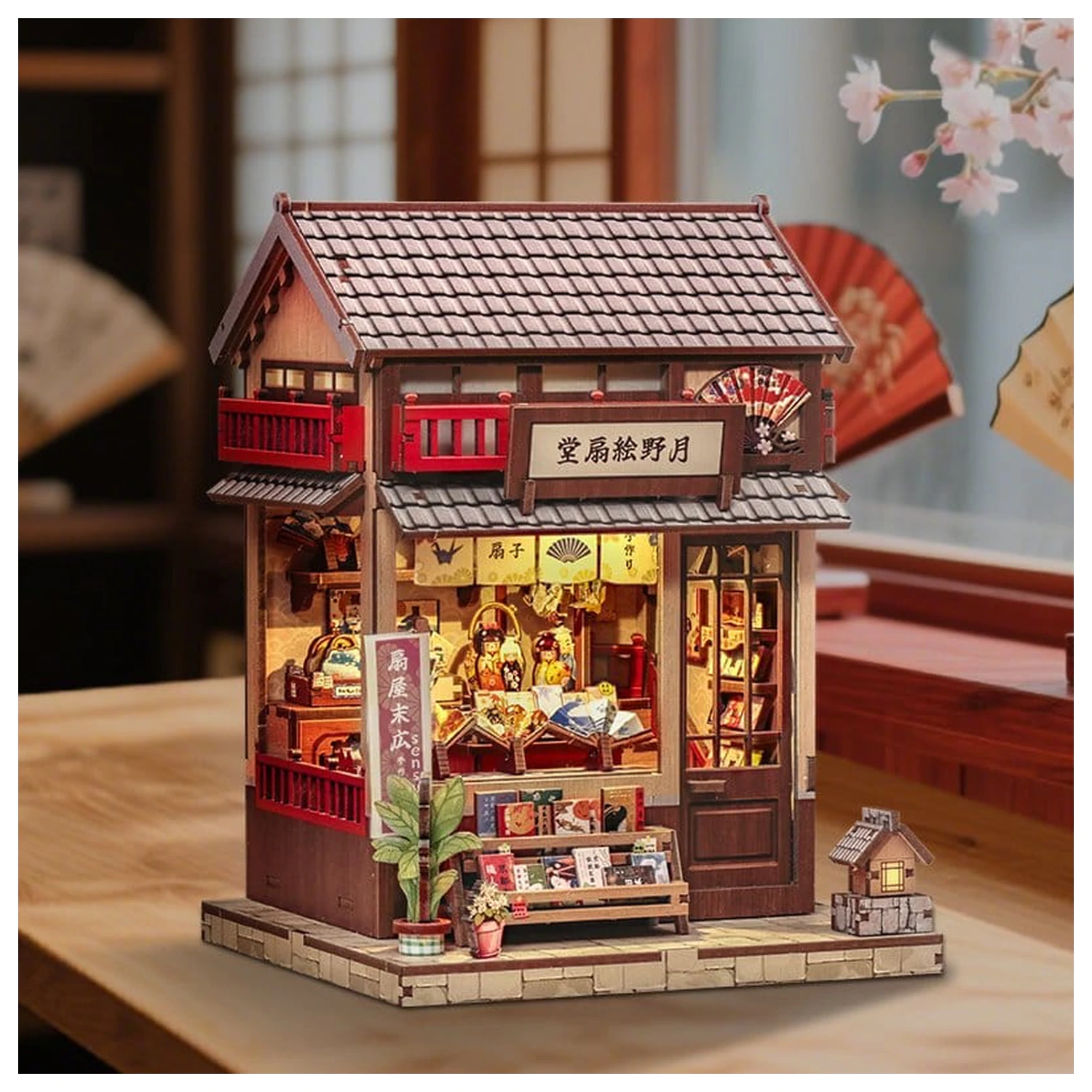 Set Model Casa Miniatura Tsukino Eogi-dou 19 x 14 cm poza produsului