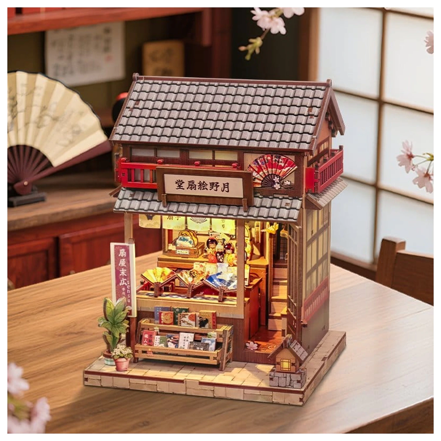 Set Model Casa Miniatura Tsukino Eogi-dou 19 x 14 cm poza produsului