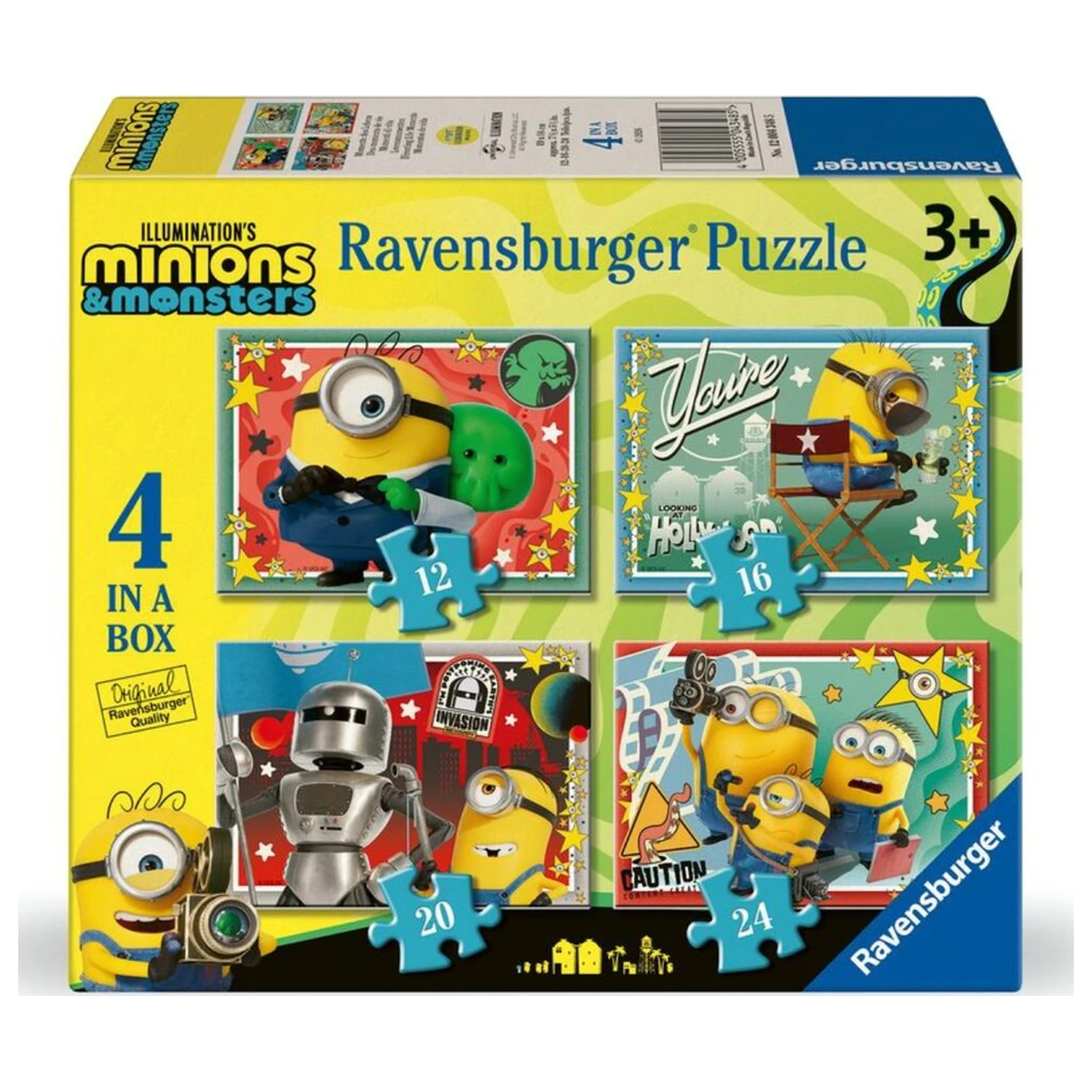 Minions 3 puzzle 12-16-20-24 piese poza produsului