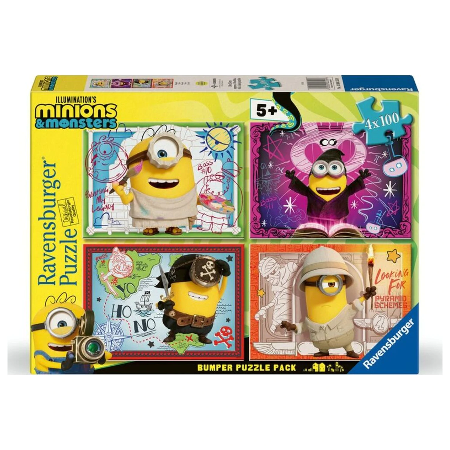 Minions 3 puzzle 4x100 de piese poza produsului