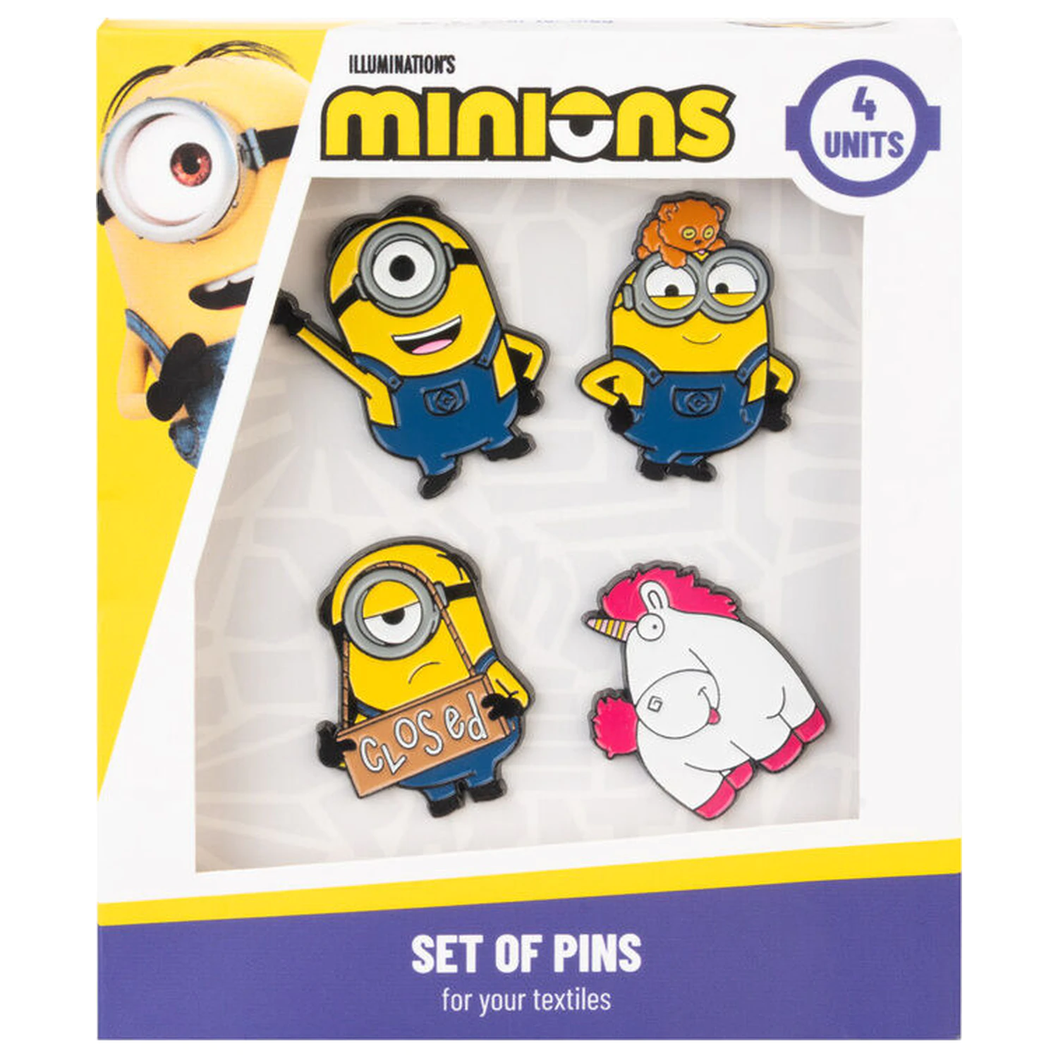 Minions set de 4 insigne poza produsului