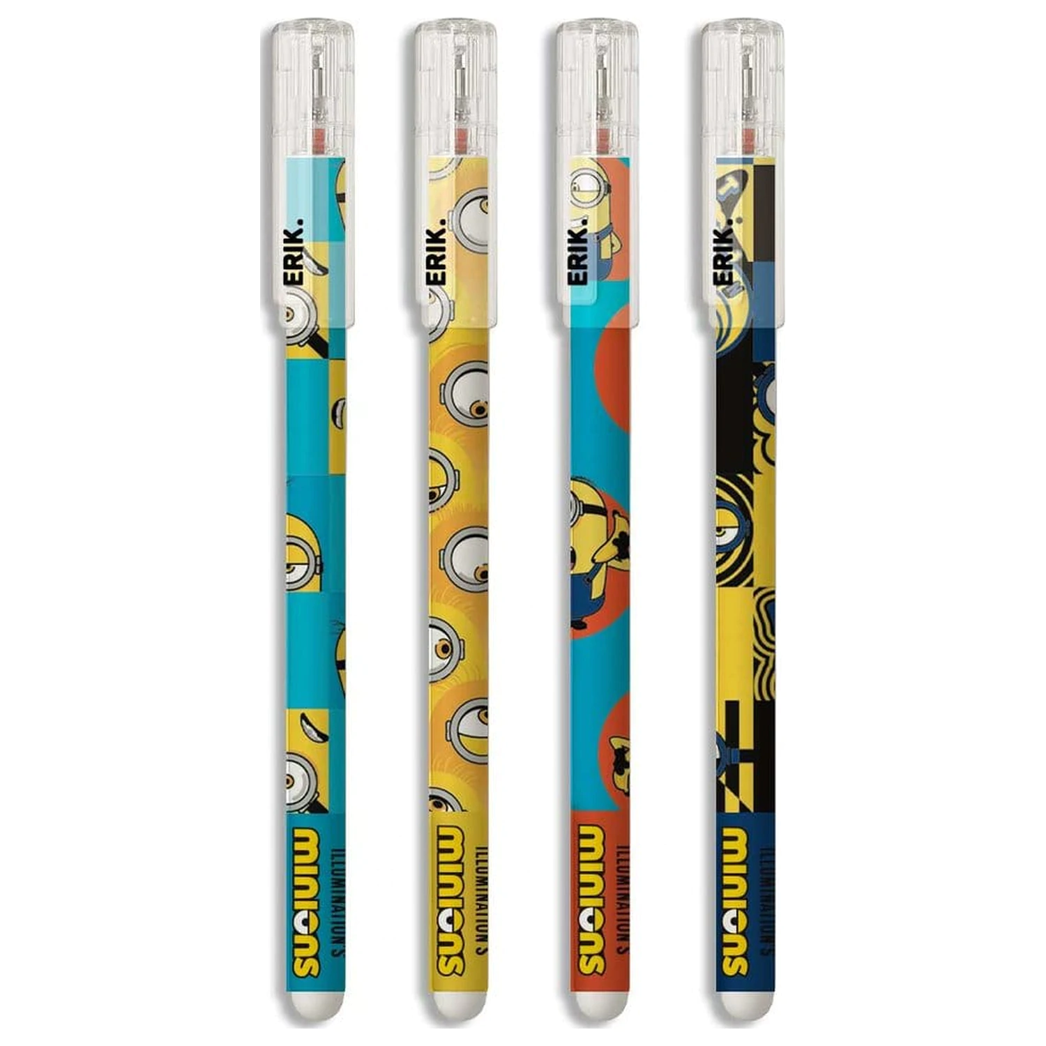 Minions Erasable Pen Set de 4 bucati poza produsului