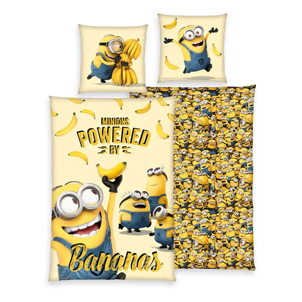 Minions lenjerie de pat 135 x 200 cm poza produsului