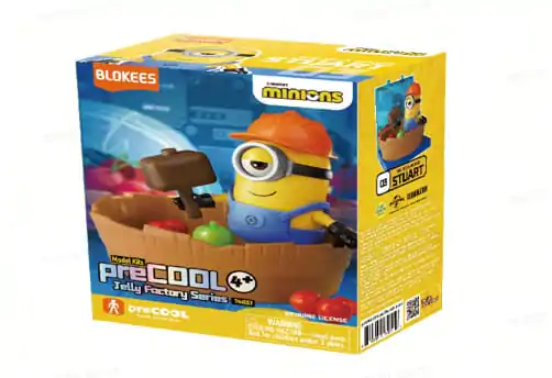 Minions Blokees PreCool Jelly Factory Series 1 Plastic Model Kit 03 Stuart the Jelly maker poza produsului