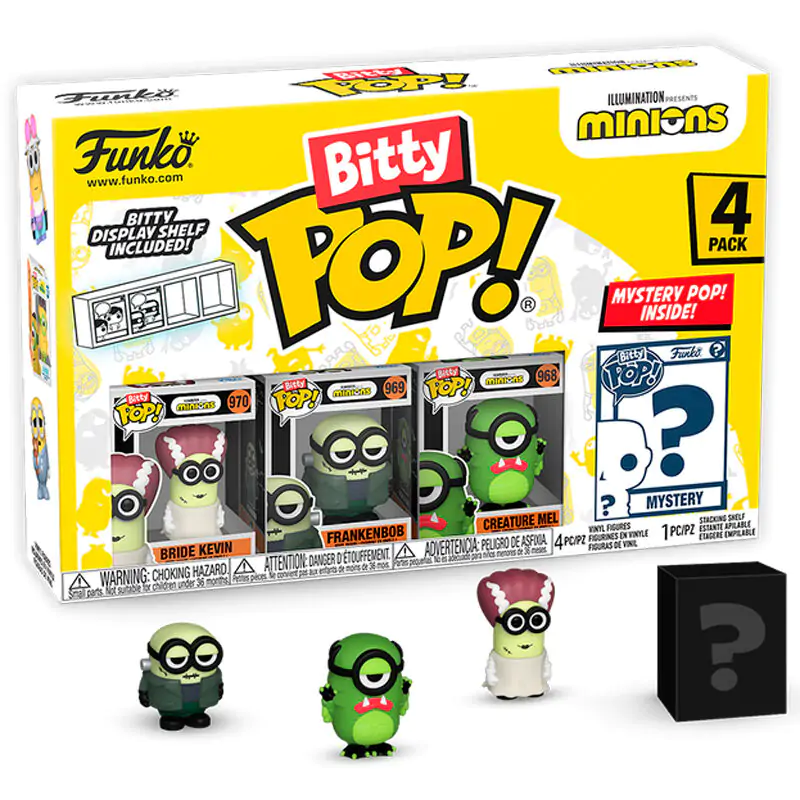 Minions Bitty Funko POP! Figurina Vinil Set de 4 Frankenbob 2,5 cm poza produsului