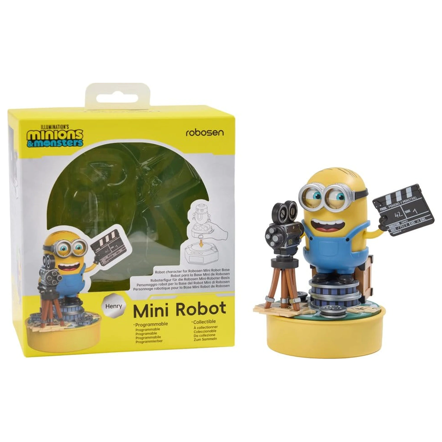 Minions & Monsters Interactive Mini Robot Henry 9 cm Versiune Engleza poza produsului