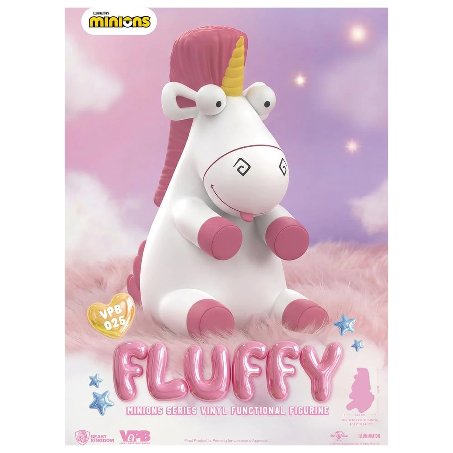 Minions Vinyl Bank Series Fluffy 36 cm poza produsului