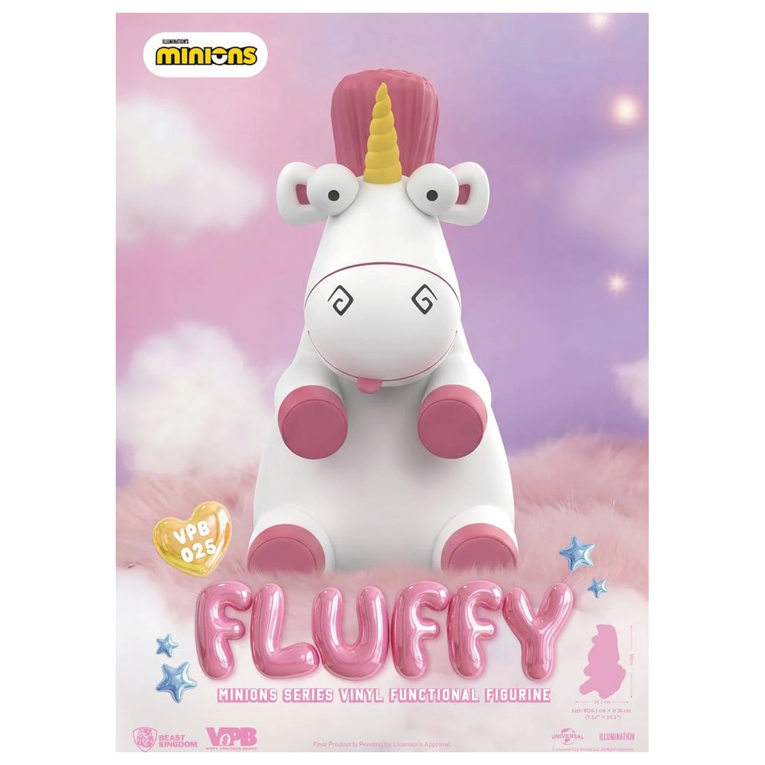 Minions Vinyl Bank Series Fluffy 36 cm poza produsului