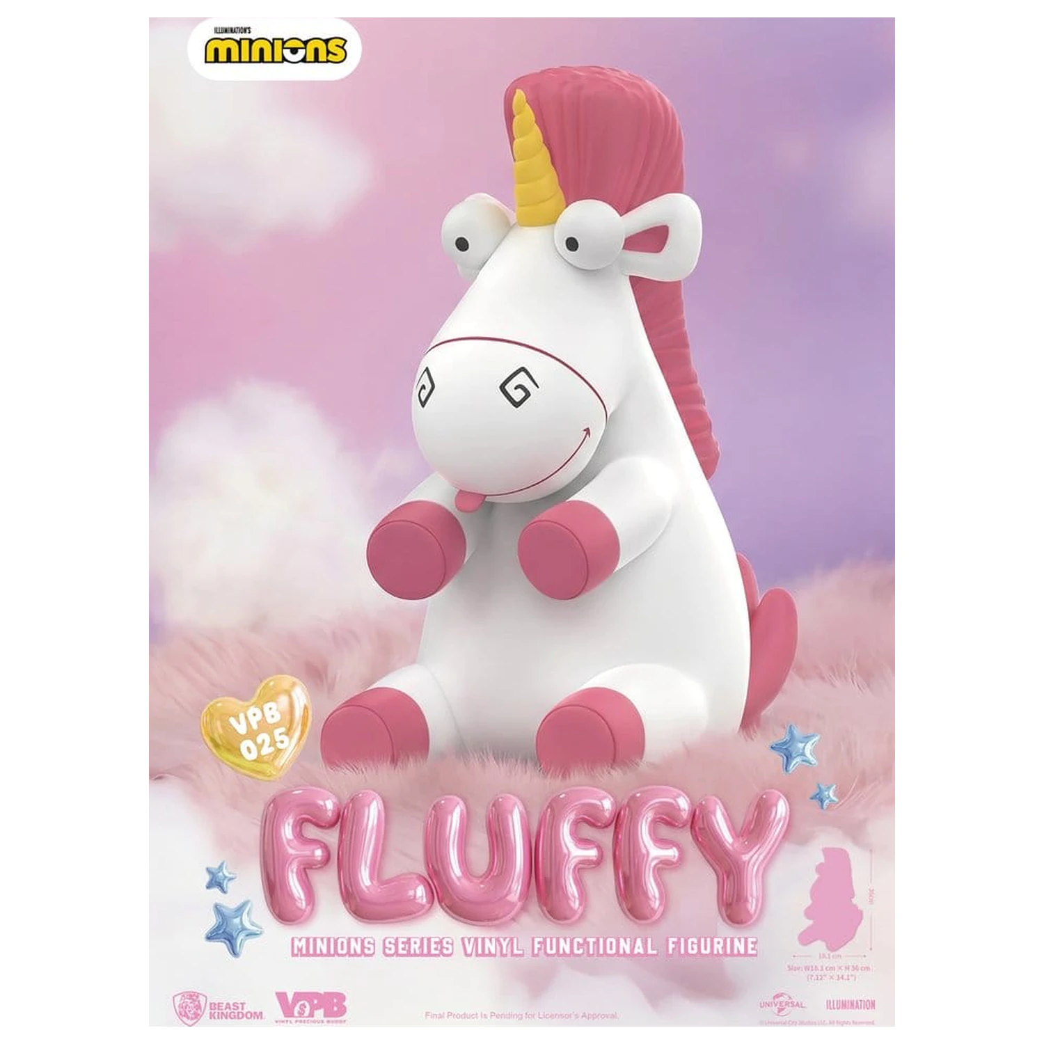 Minions Vinyl Bank Series Fluffy 36 cm poza produsului