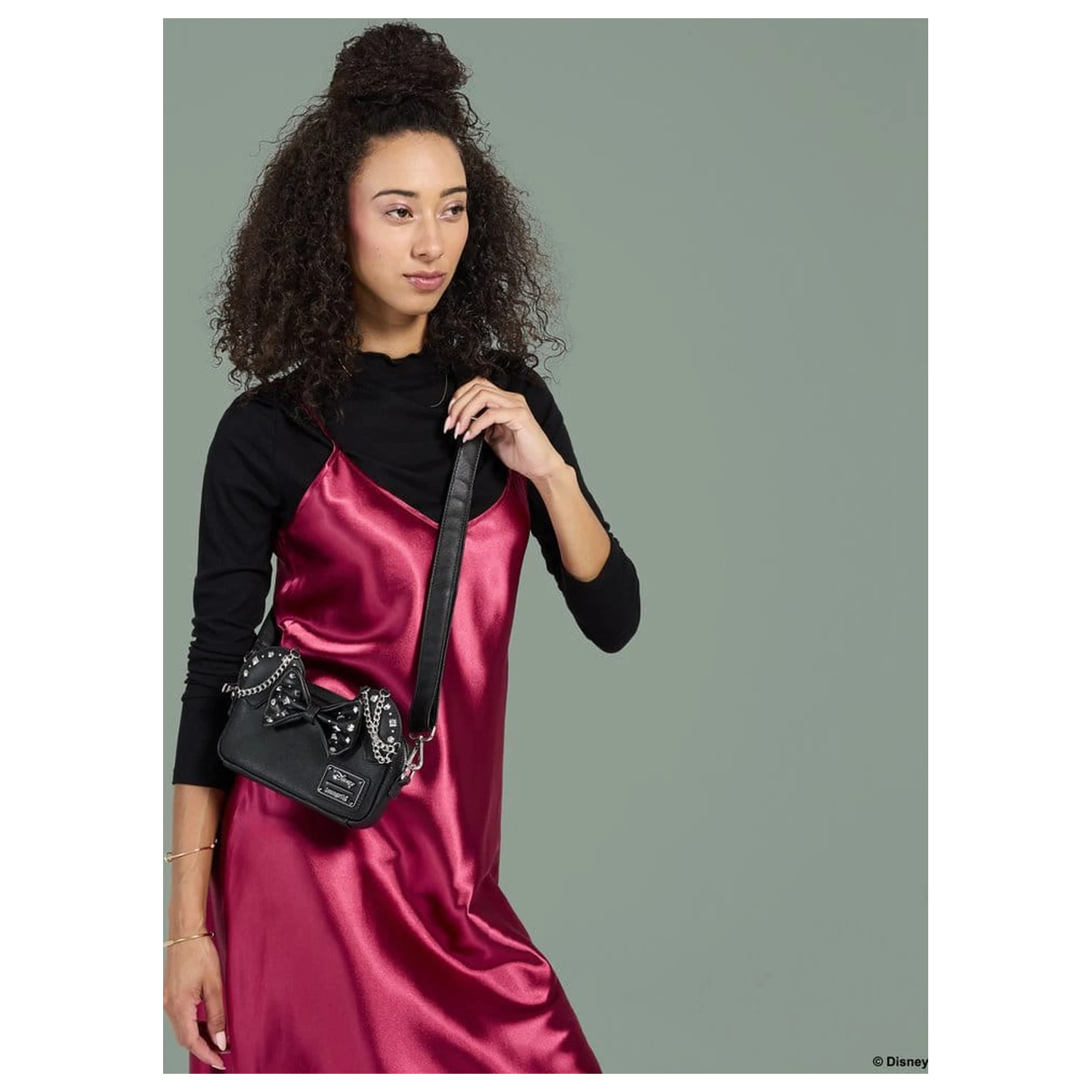 Geanta Sling Minnie Mouse by Loungefly Studs & Chains poza produsului