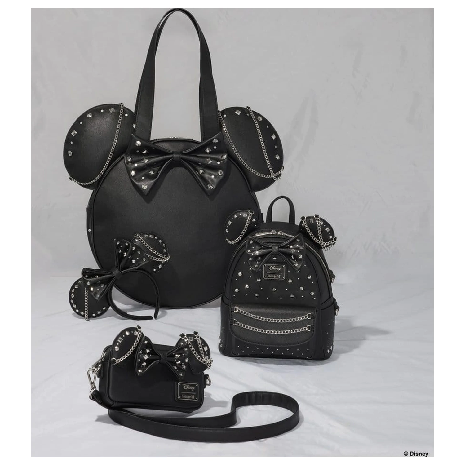 Geanta Sling Minnie Mouse by Loungefly Studs & Chains poza produsului