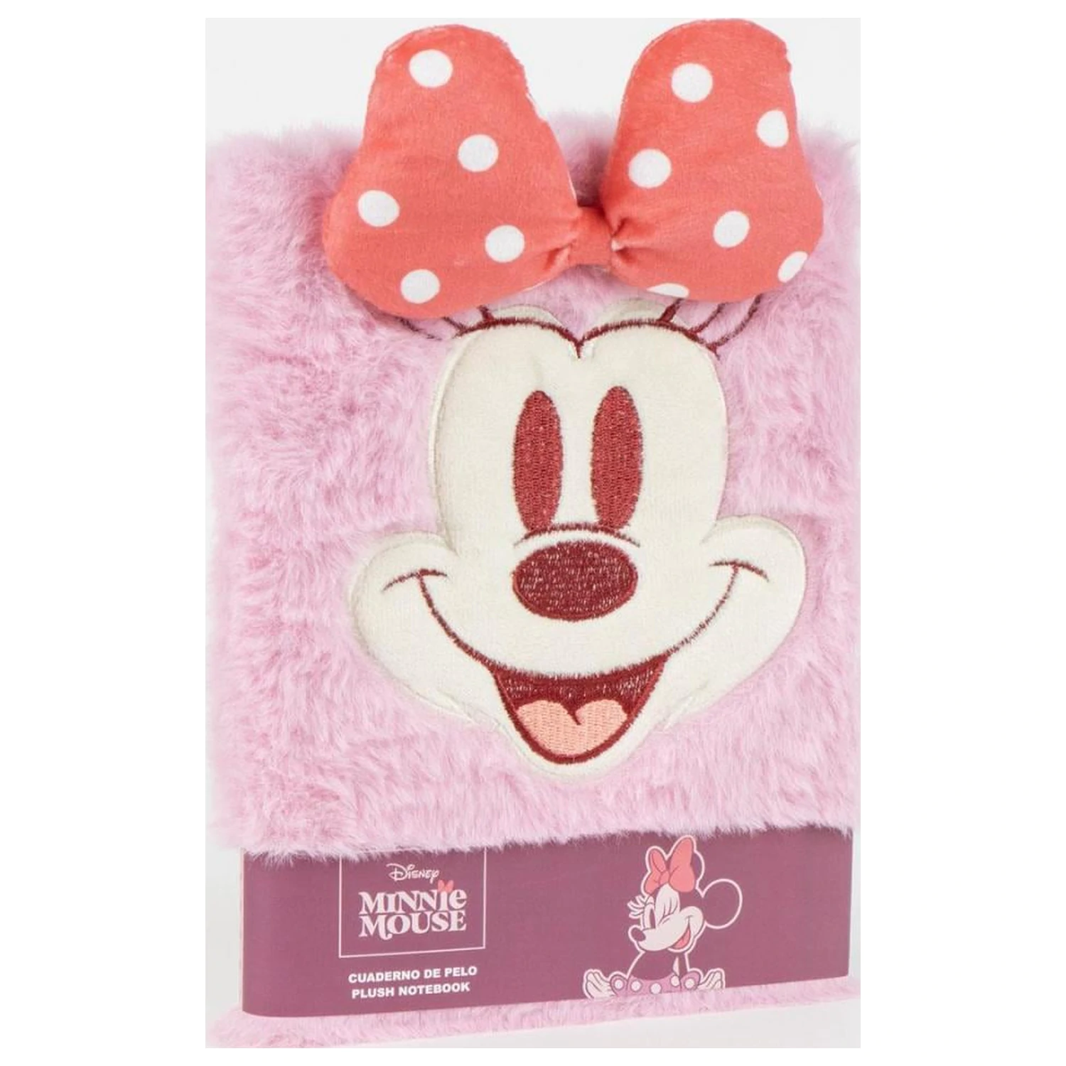 Minnie Smiley Premium Fur Caiet Marimea A5 poza produsului