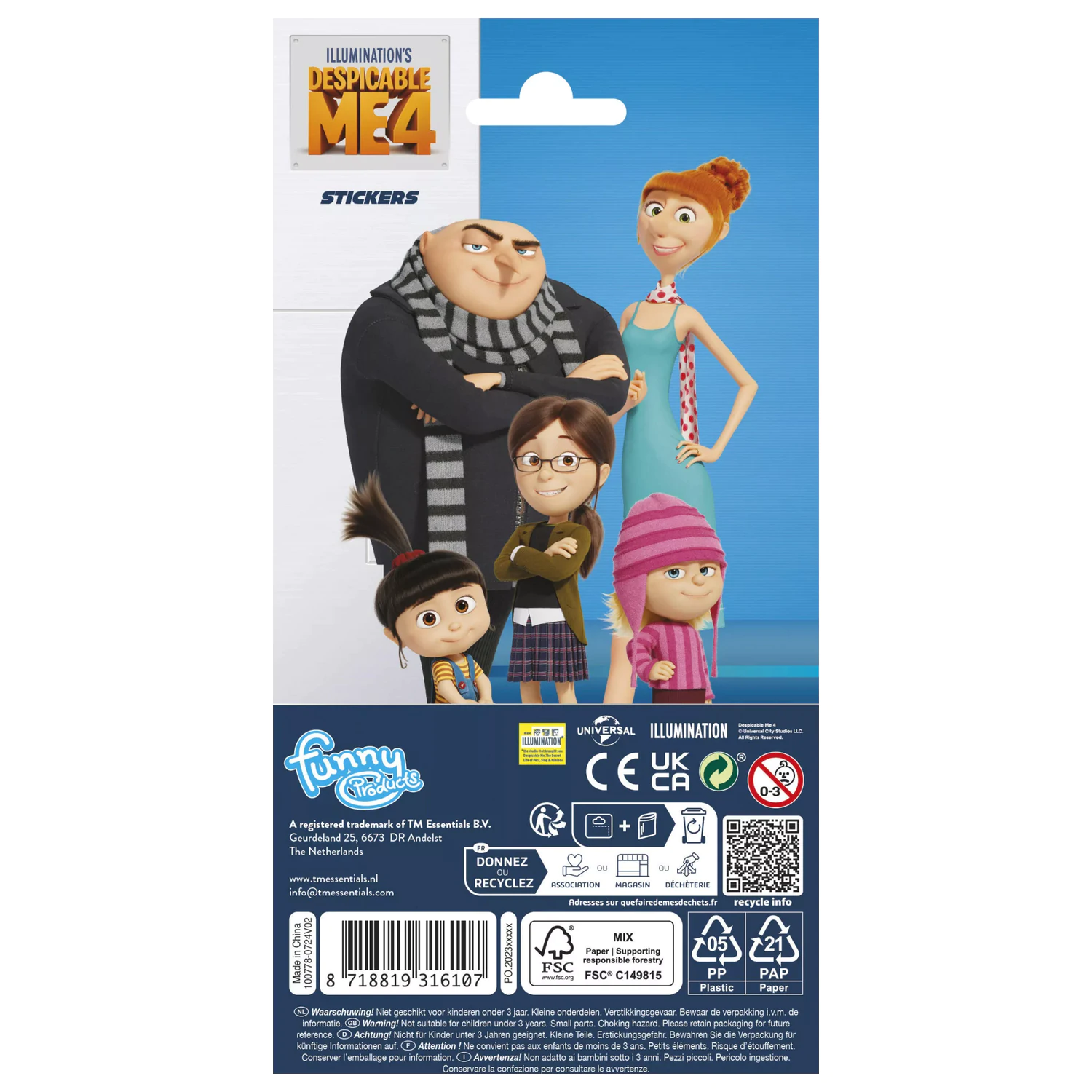 Minions Crazy Glitter Sticker poza produsului
