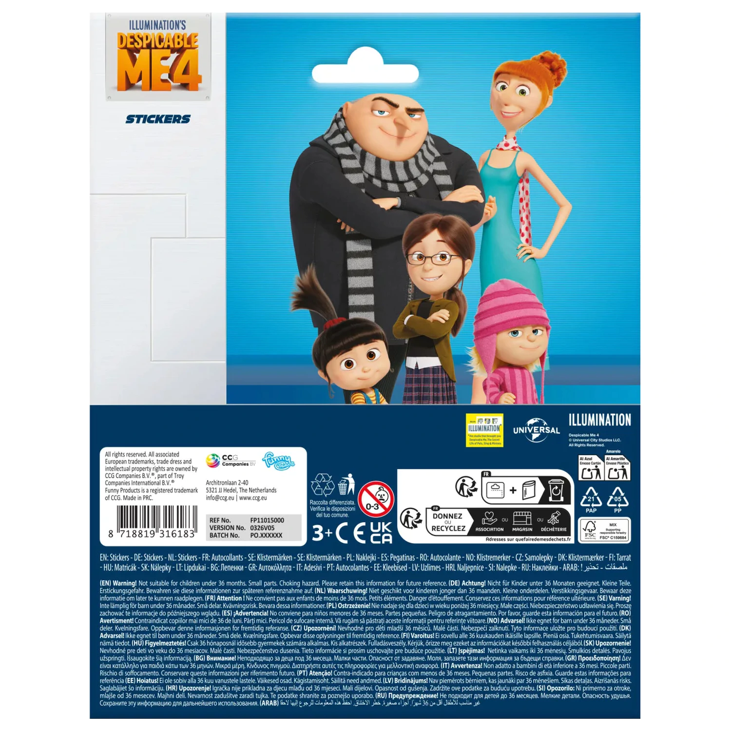 Minions Family autocolant poza produsului