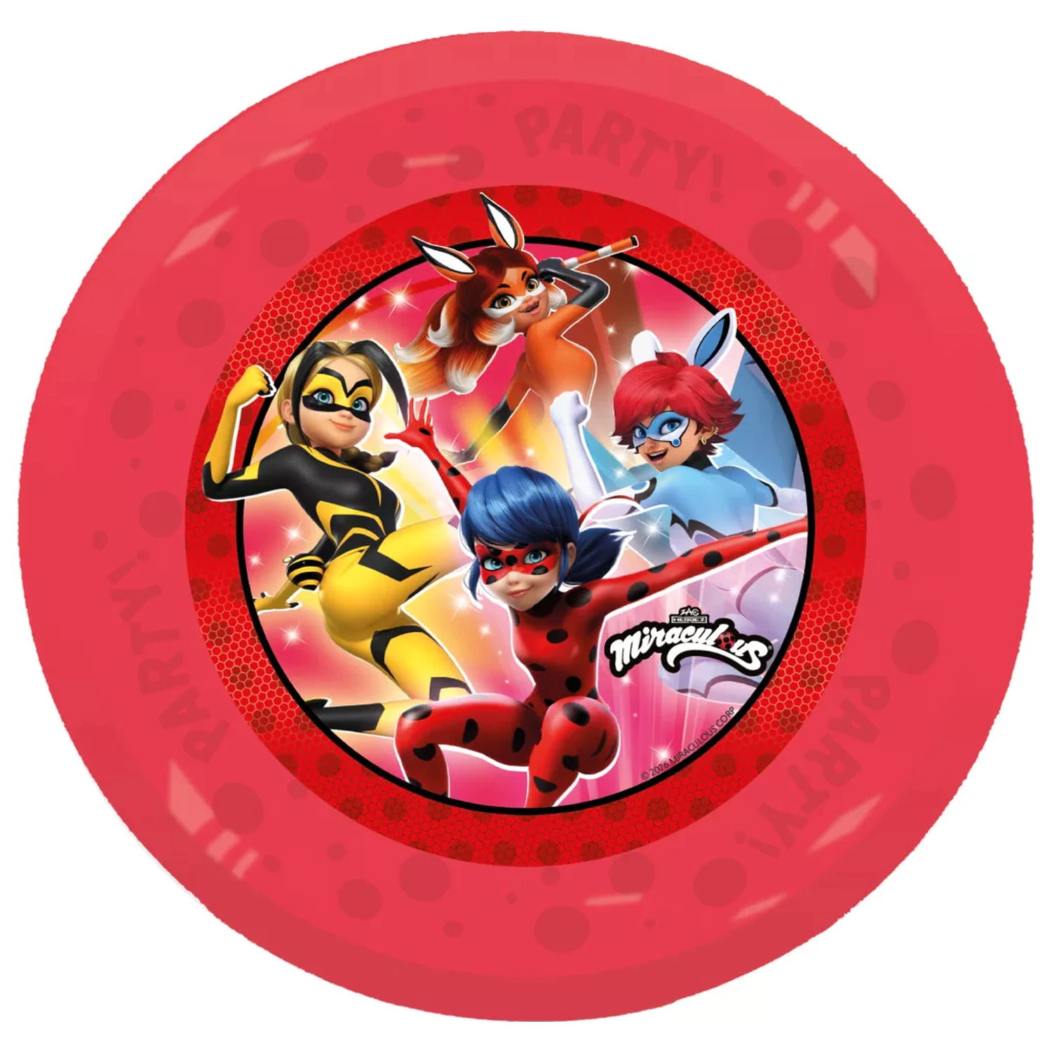 Miraculous Hero Micro Premium Plastic Flat Plate 4 piese set 21 cm poza produsului