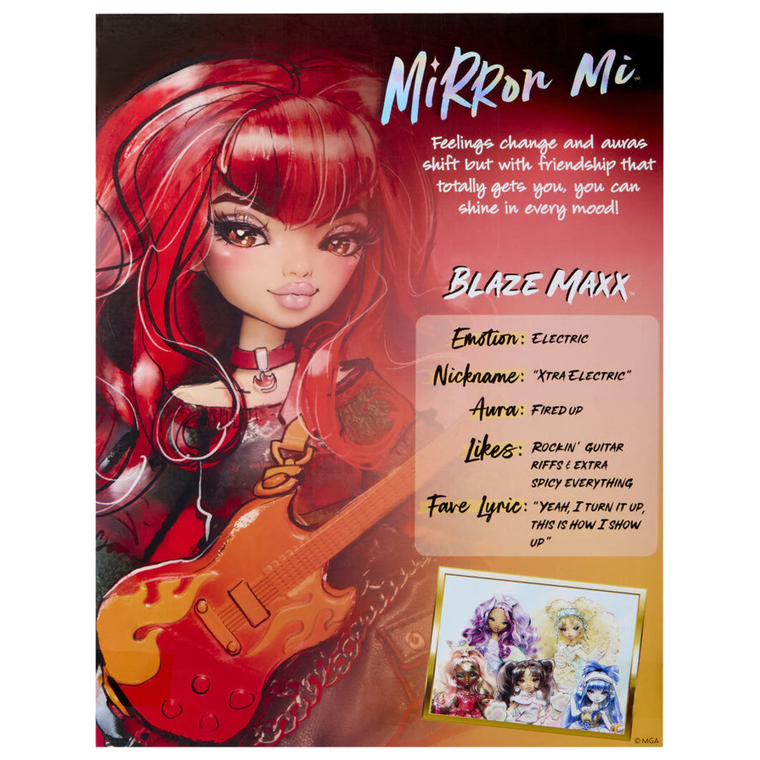 Mirror Mi Blaze Maxx papusa electrica 26cm poza produsului
