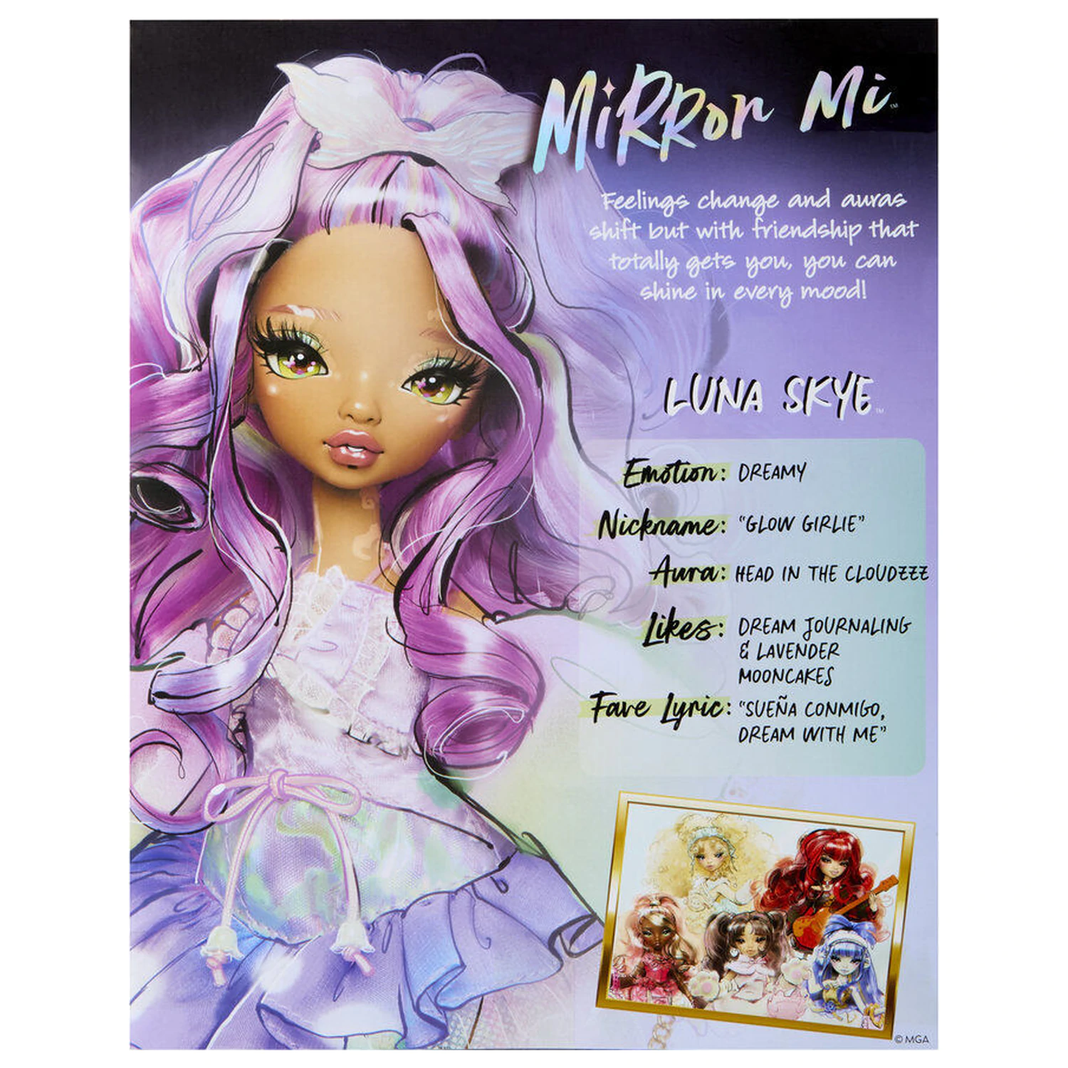 Păpușă Dreamy Mirror Mi Luna Skye 26cm poza produsului
