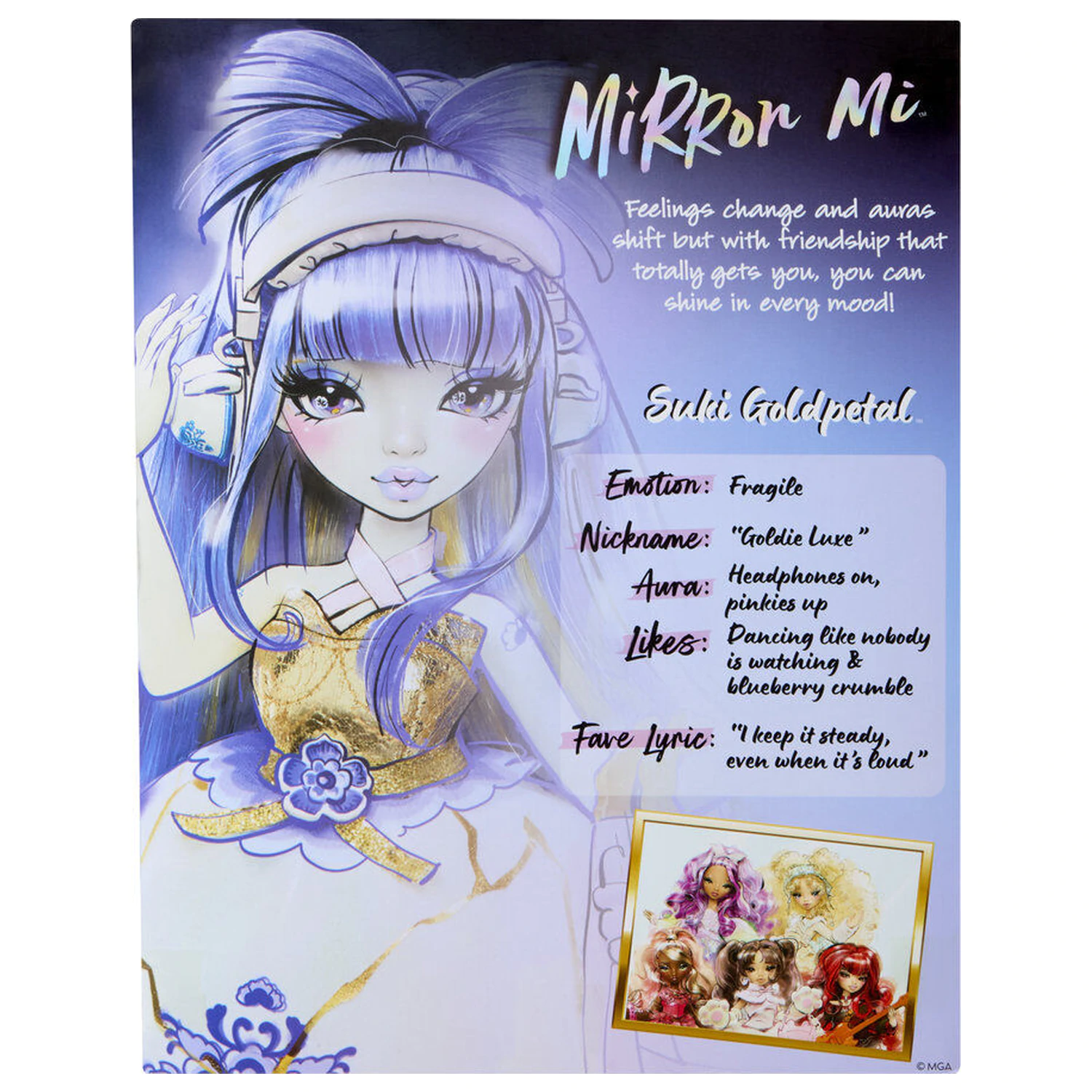 Păpușă Mirror Mi Suki Goldpetal Fragile 26cm poza produsului