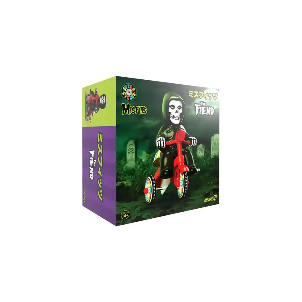 Figurină de acțiune Misfits Super Cycles (Negru cu triciclu roșu) 13 cm poza produsului