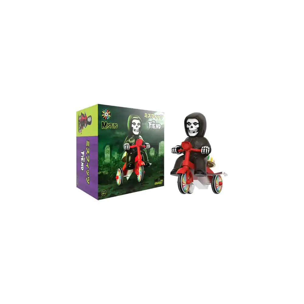 Figurină de acțiune Misfits Super Cycles (Negru cu triciclu roșu) 13 cm poza produsului