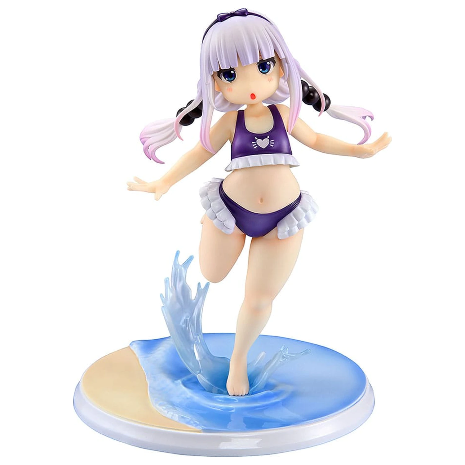 Miss Kobayashi's Dragon Maid Statuie din PVC 1/6 Kanna Kamui: Excited to Wear a Swimsuit at Home Ver. (Purple) 20 cm poza produsului