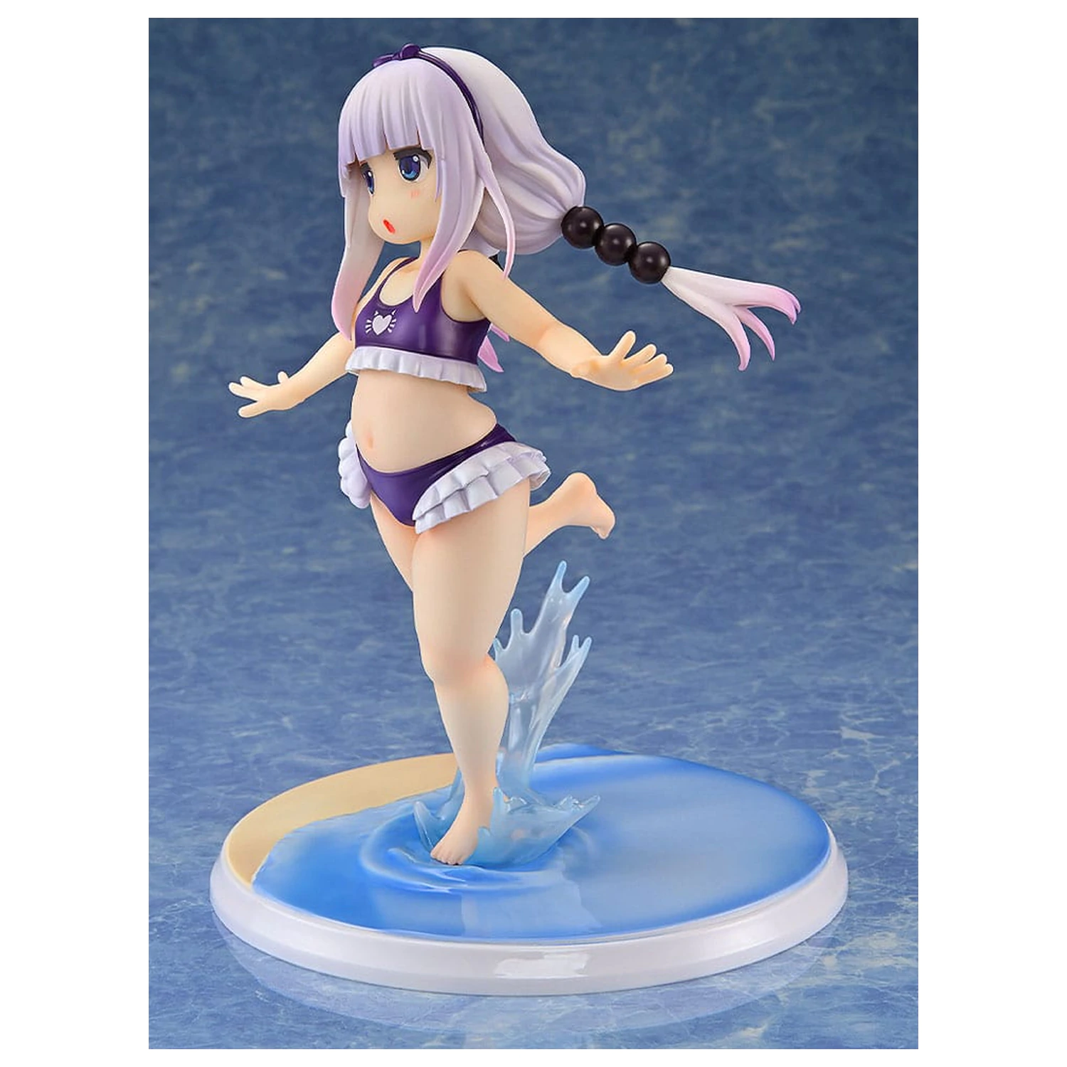 Miss Kobayashi's Dragon Maid Statuie din PVC 1/6 Kanna Kamui: Excited to Wear a Swimsuit at Home Ver. (Purple) 20 cm poza produsului