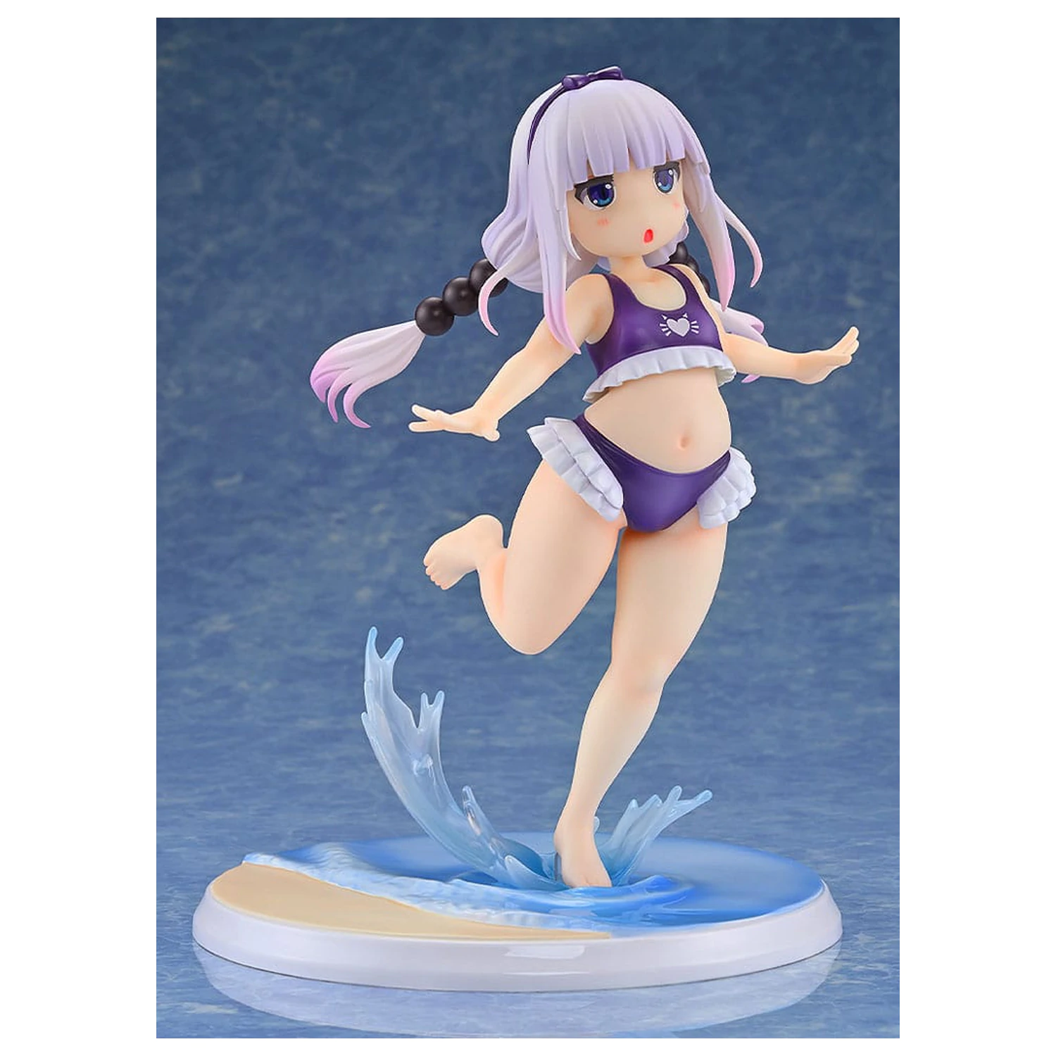 Miss Kobayashi's Dragon Maid Statuie din PVC 1/6 Kanna Kamui: Excited to Wear a Swimsuit at Home Ver. (Purple) 20 cm poza produsului