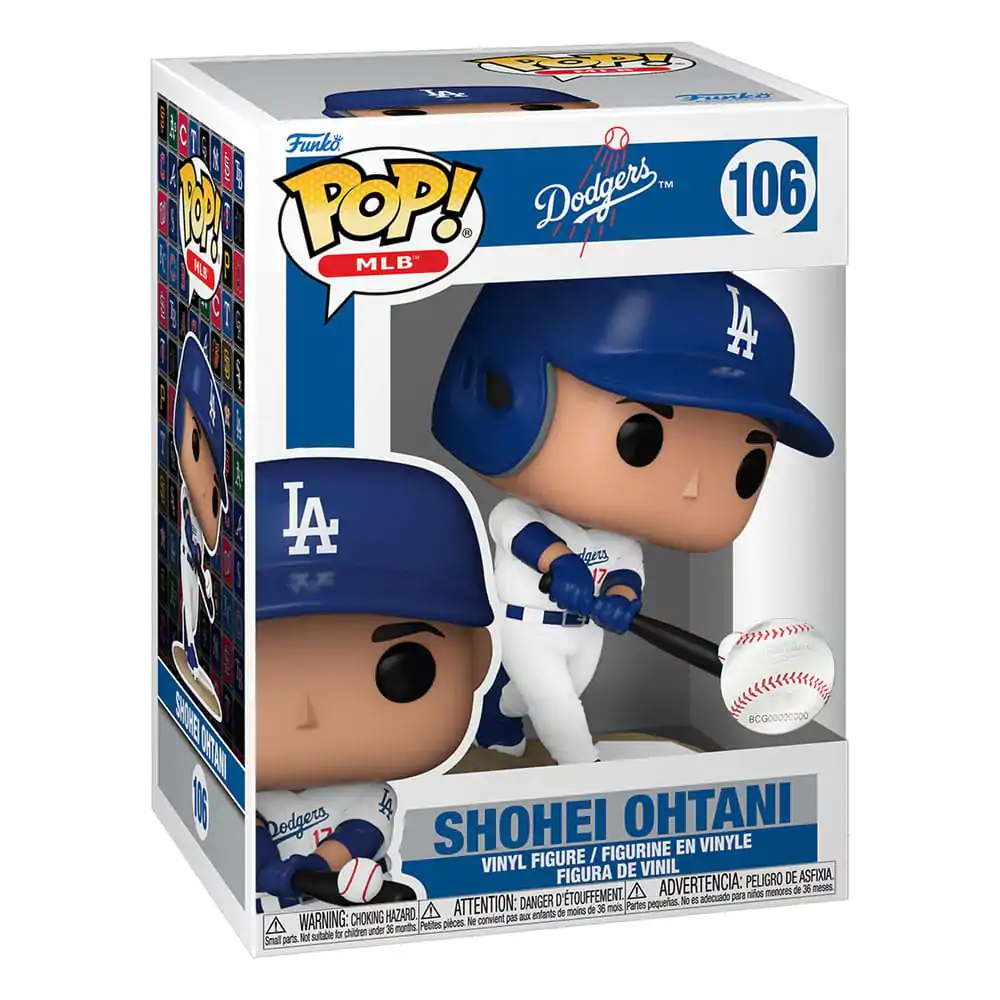Figurină de vinil MLB Funko POP! LA Dodgers: Shohei Ohtani (Home Jersey) (Batting) 9 cm poza produsului