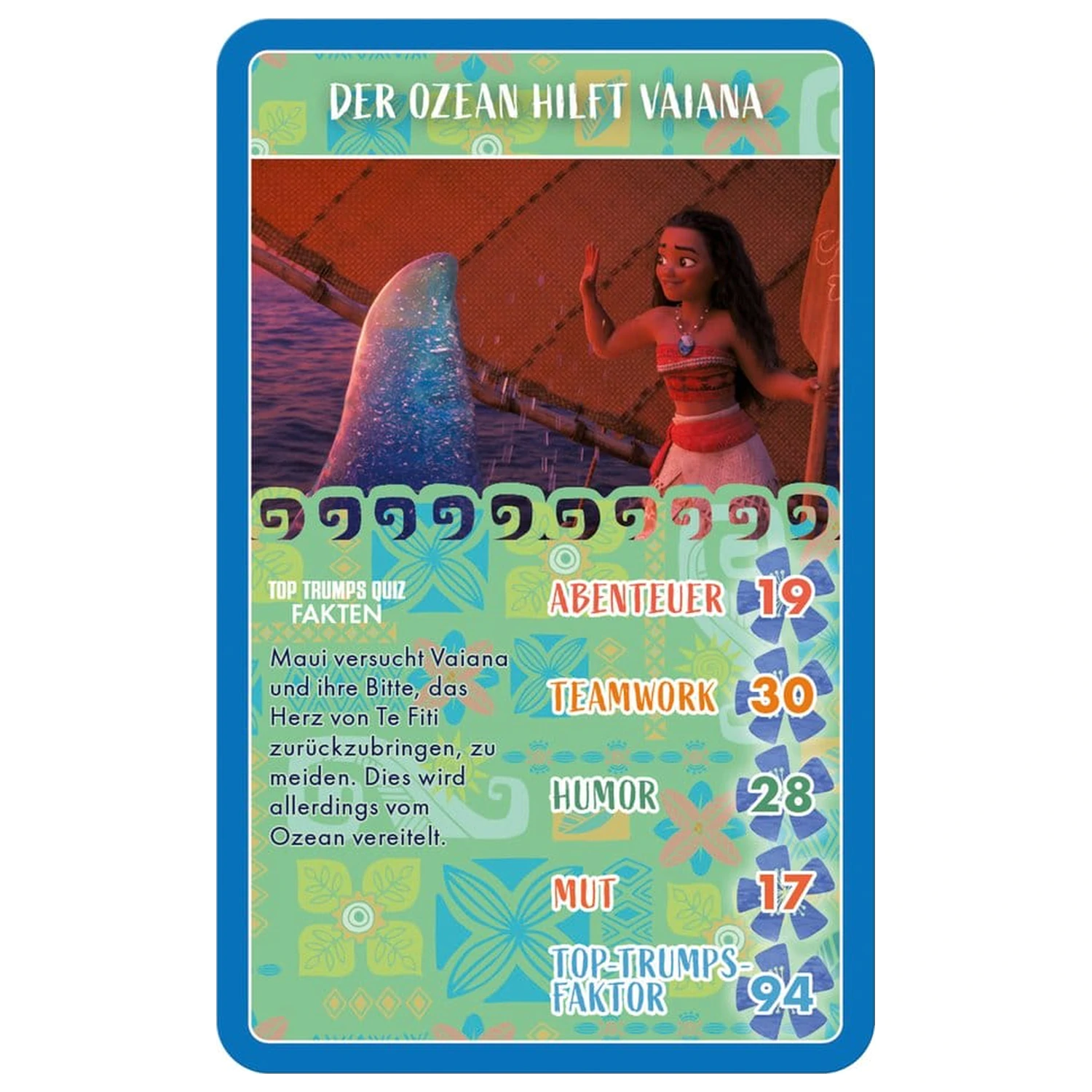 Moana Card Game Top Trumps *German Version* poza produsului