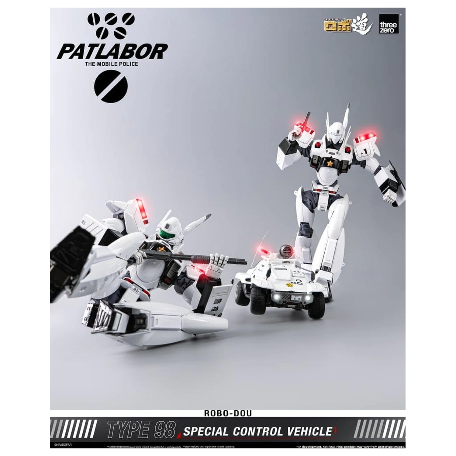 Mobile Police Patlabor ROBO-DOU Type 98 Special Control Vehicle 10 cm poza produsului