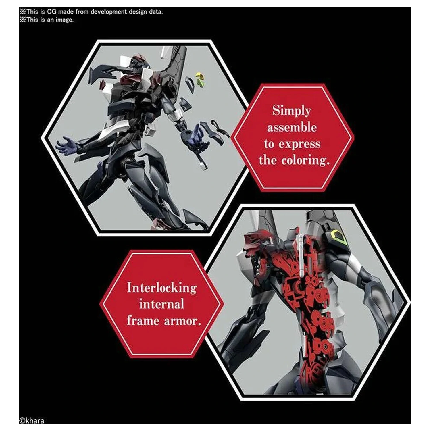 Mobile Suit Evangelion The Enchanted Shield of Virtue Unit-03 RG Multipurpose Humanoid Decisive Weapon figurina model kit poza produsului