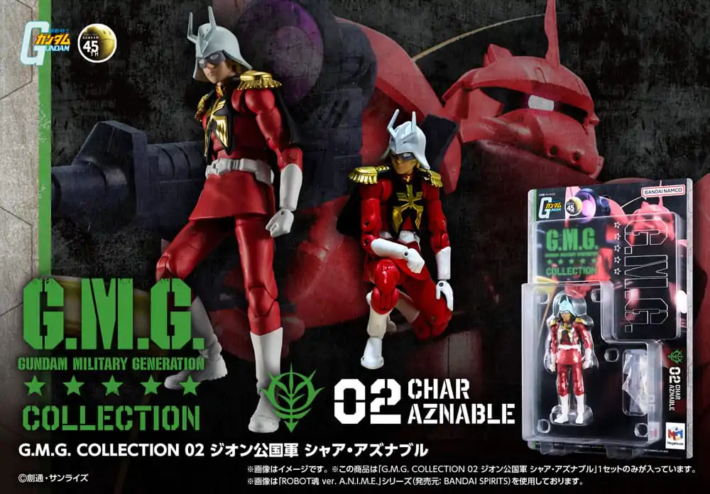 Figurină de acțiune Mobile Suit Gundam G.M.G. Collection 02 Principatul Zeon Char Aznable 10 cm poza produsului