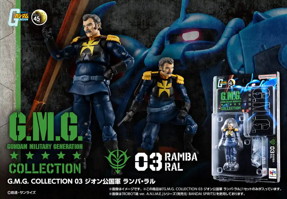 Figurină de acțiune Mobile Suit Gundam G.M.G. Collection 03 Principatul Zeon Ramba Ral 10 cm poza produsului