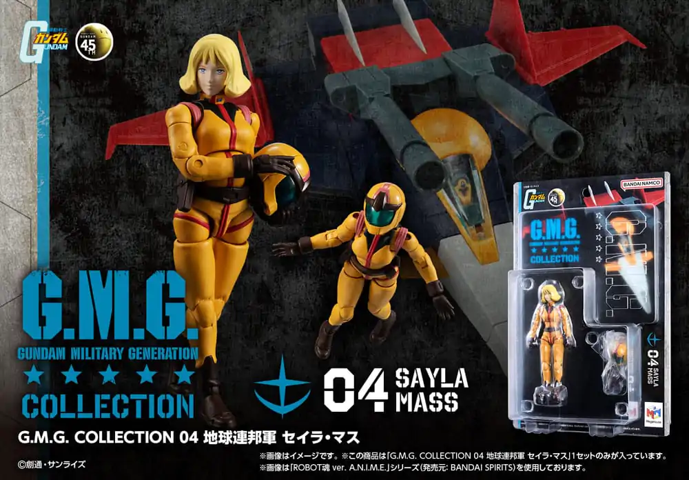 Figurină de acțiune Mobile Suit Gundam G.M.G. Collection 04 Federația Terestră Sayla Mass 10 cm poza produsului