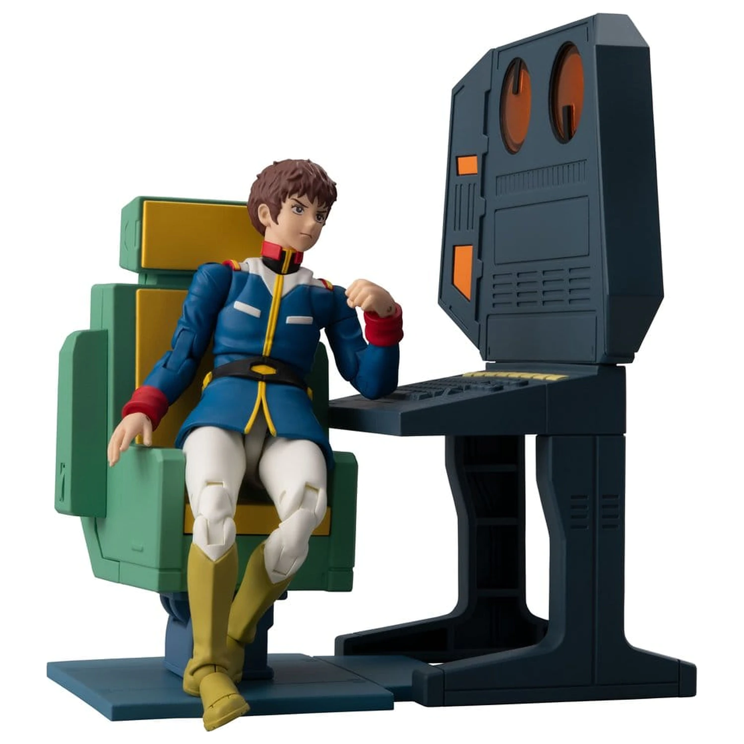Mobile Suit Gundam G.M.G. Collection EX Diorama White Base Bridge Radio Operator Desk Set 10 cm (cu cadou) poza produsului