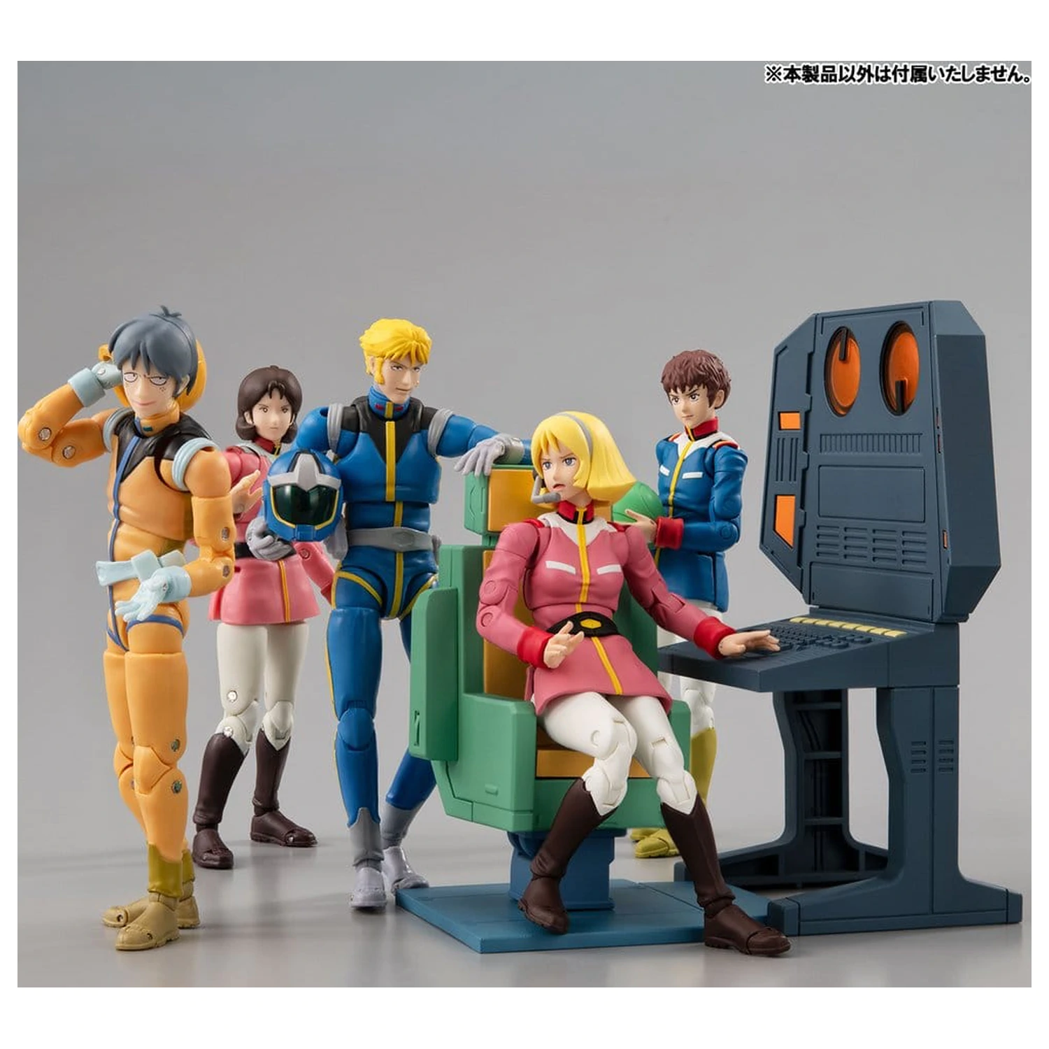 Mobile Suit Gundam G.M.G. Collection EX Diorama White Base Bridge Radio Operator Desk Set 10 cm (cu cadou) poza produsului