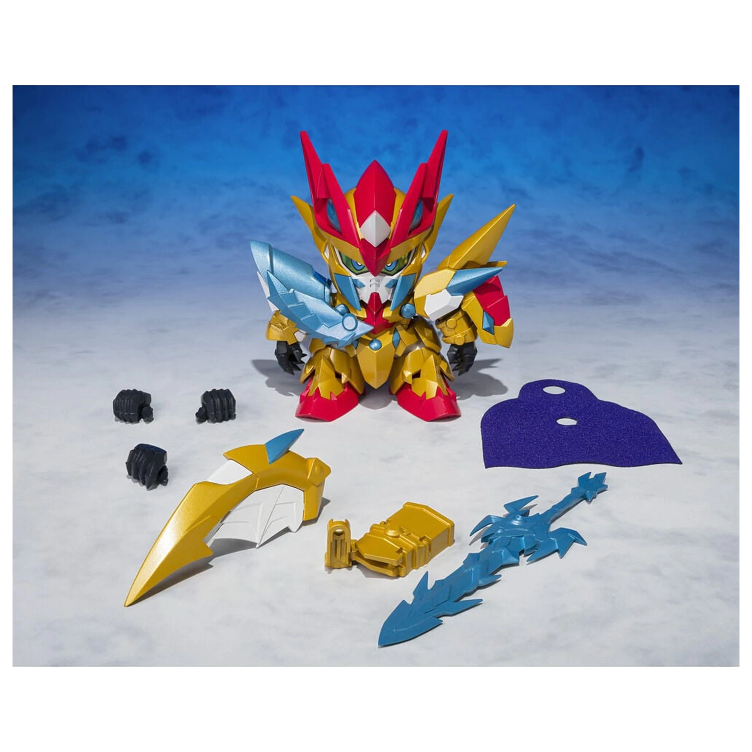 Mobile Suit Gundam Ganso SD Gundam World Holy Dragon Knight Zero Gundam figura 8cm poza produsului