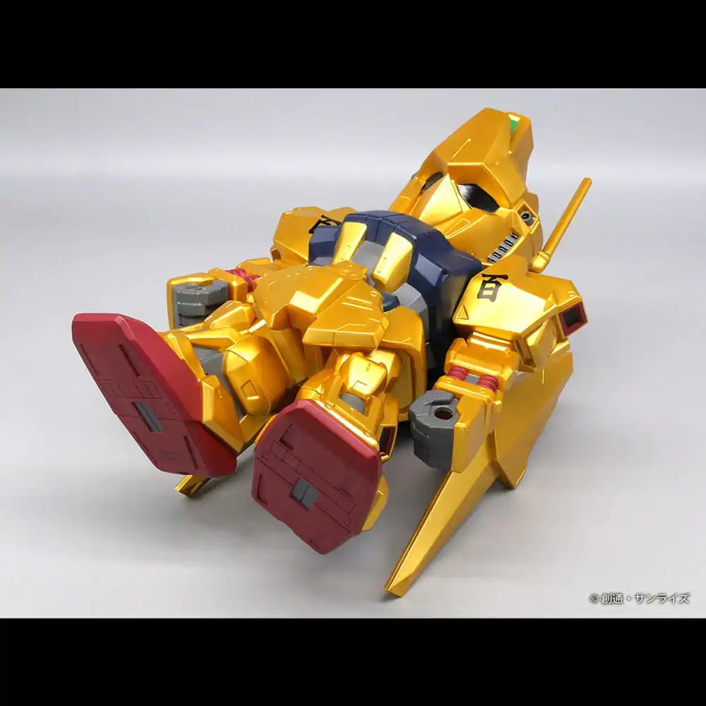 Mobile Suit Gundam Jumbo Sofbi figurina din vinil Hyakushiki Gold Ver. 30 cm poza produsului