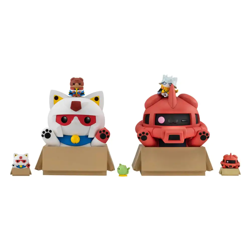 Mobile Suit Gundam Mega Cat Project Nyanto! Seria Big Nyandam Figurina de schimb Char's Zaku 14 cm poza produsului