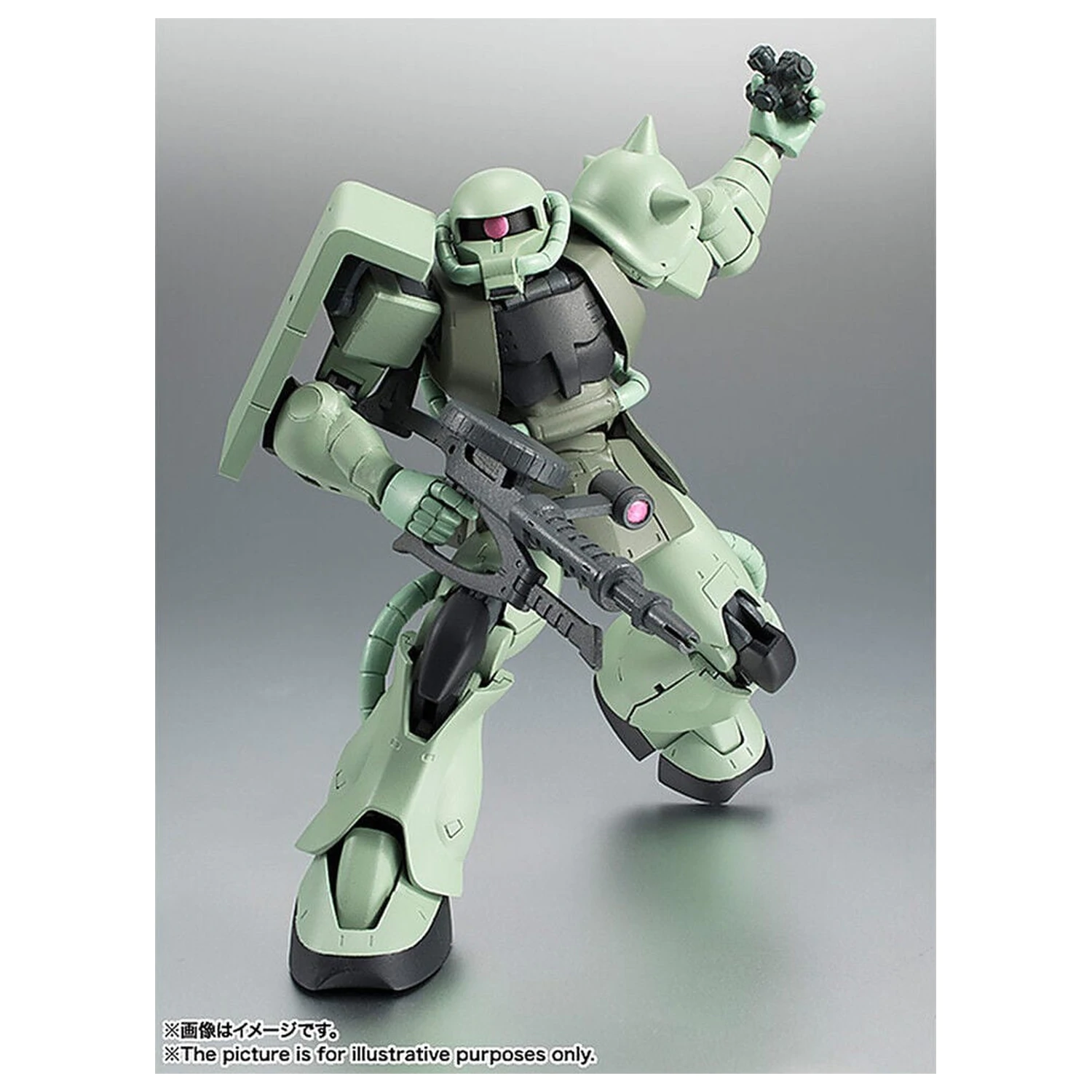 Figurina Mobile Suit Gundam Robot Spirits MS 06 Zaku ver ANIME Reissue 12,5 cm poza produsului