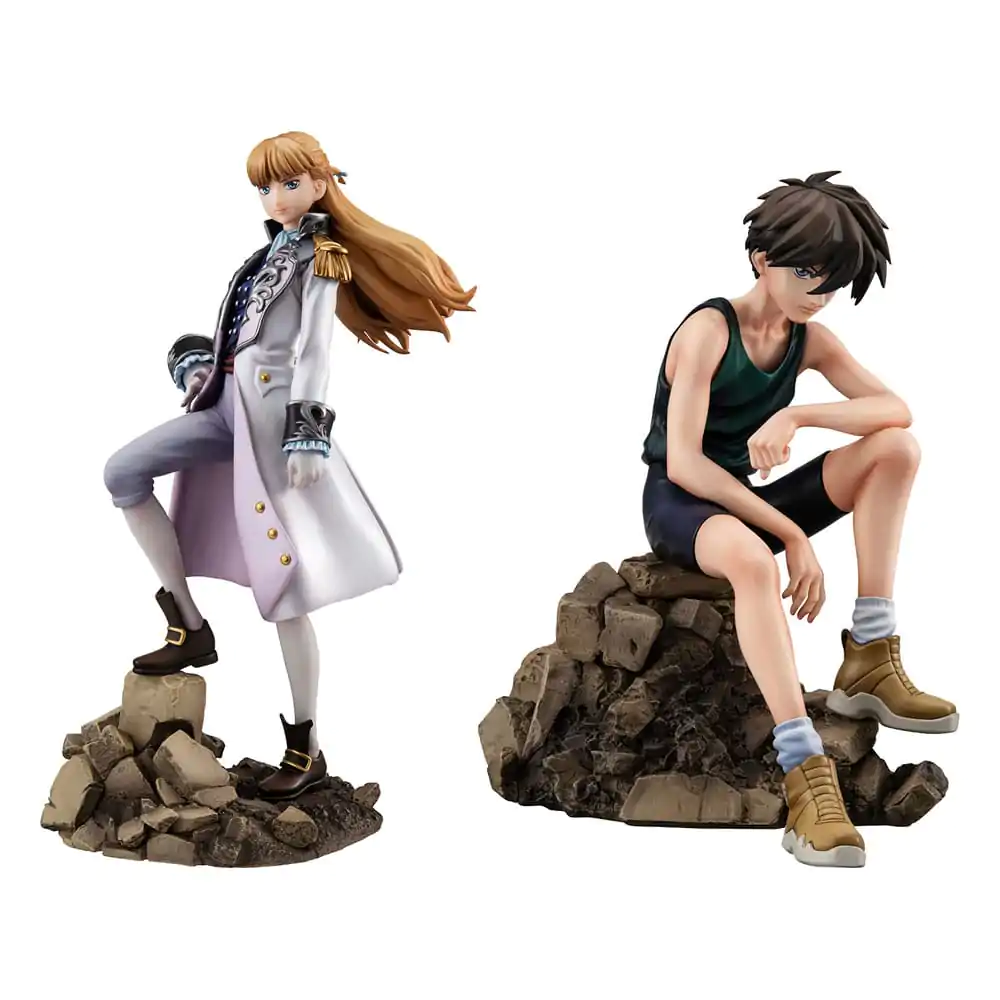 Statuie PVC Mobile Suit Gundam Wing Alpha x Omega 1/8 Heero Yuy & Relena Peacecraft Set 30th Anniversary Repaint Ver. 14 cm poza produsului