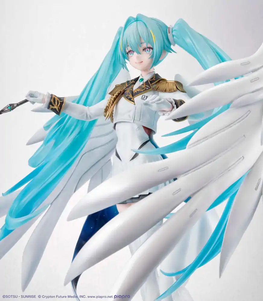 Mobile Suit Gundam x Hatsune Miku Lucrea statueta PVC Hatsune Miku x Wing Gundam Zero EW 45th Anniversary 27 cm poza produsului