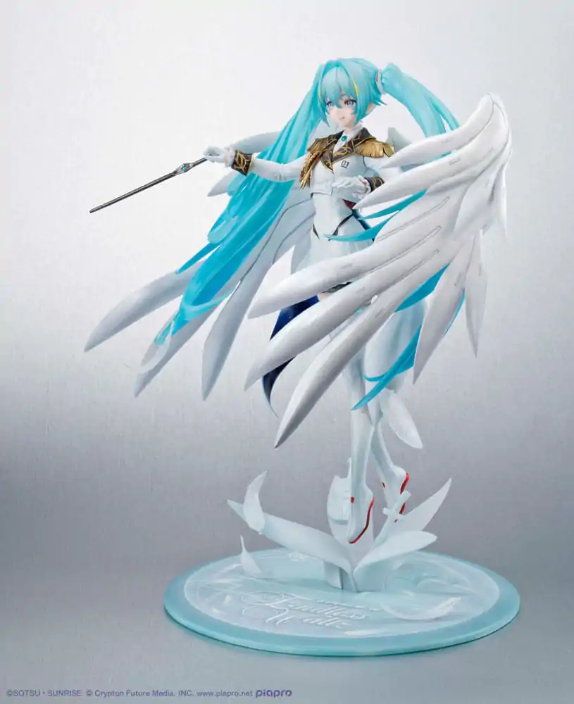 Mobile Suit Gundam x Hatsune Miku Lucrea statueta PVC Hatsune Miku x Wing Gundam Zero EW 45th Anniversary 27 cm poza produsului