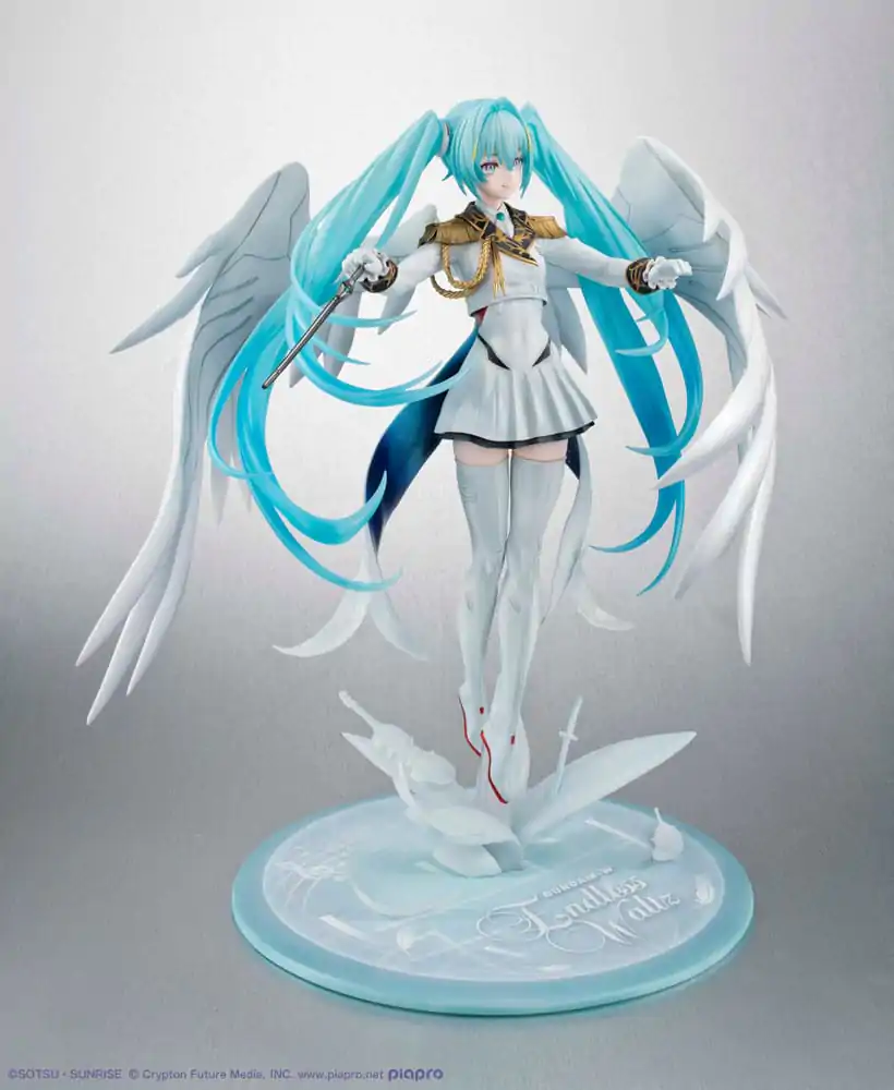 Mobile Suit Gundam x Hatsune Miku Lucrea statueta PVC Hatsune Miku x Wing Gundam Zero EW 45th Anniversary 27 cm poza produsului
