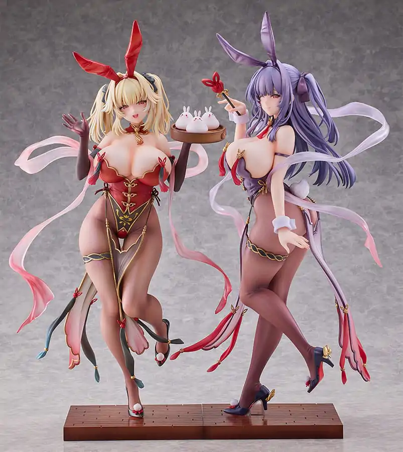 Moehime Union Statui 1/4 Cheongsam Bunny Yuri & Stella 45 cm poza produsului