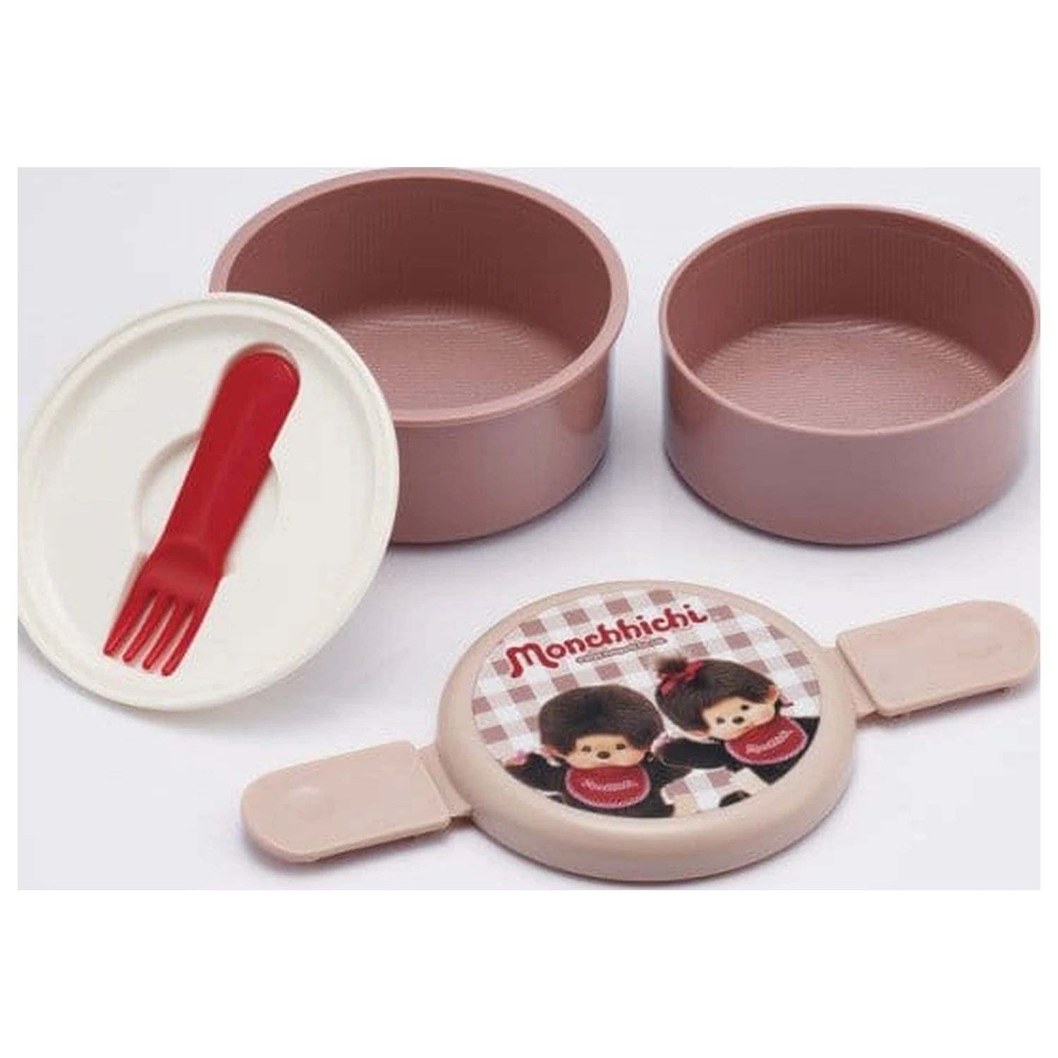 Monchhichi Cutie de pranz rotunda pe doua niveluri poza produsului