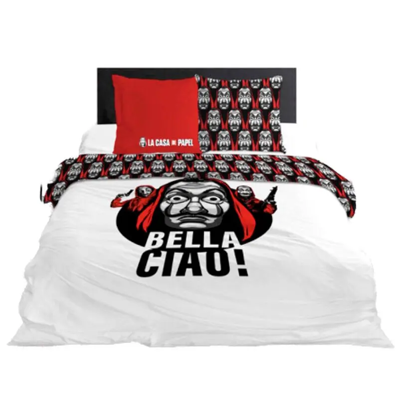 Money Heist husa de pilota din bumbac pentru pat 135cm poza produsului